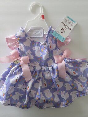 (#132) House of Barber Pet Apparel Dog Easter Summer Dress Size S